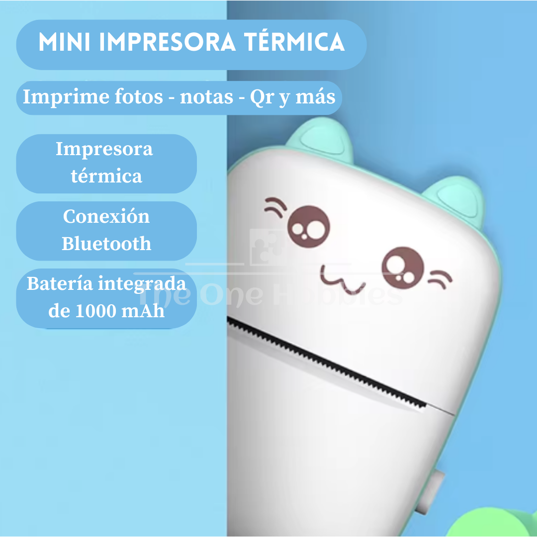 IMPRINT™ Mini Impresora Portátil Térmica - Compacta - No Requiere Tinta