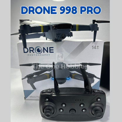 Drone 998 Pro - Cámara Gran Angular HD 720P - Brazos Plegables - Incluye Control Remoto