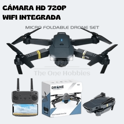 Drone 998 Pro - Cámara Gran Angular HD 720P - Brazos Plegables - Incluye Control Remoto