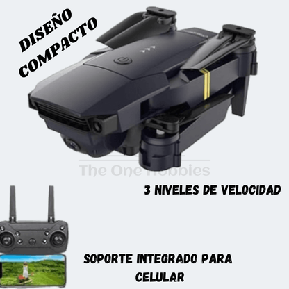 Drone 998 Pro - Cámara Gran Angular HD 720P - Brazos Plegables - Incluye Control Remoto