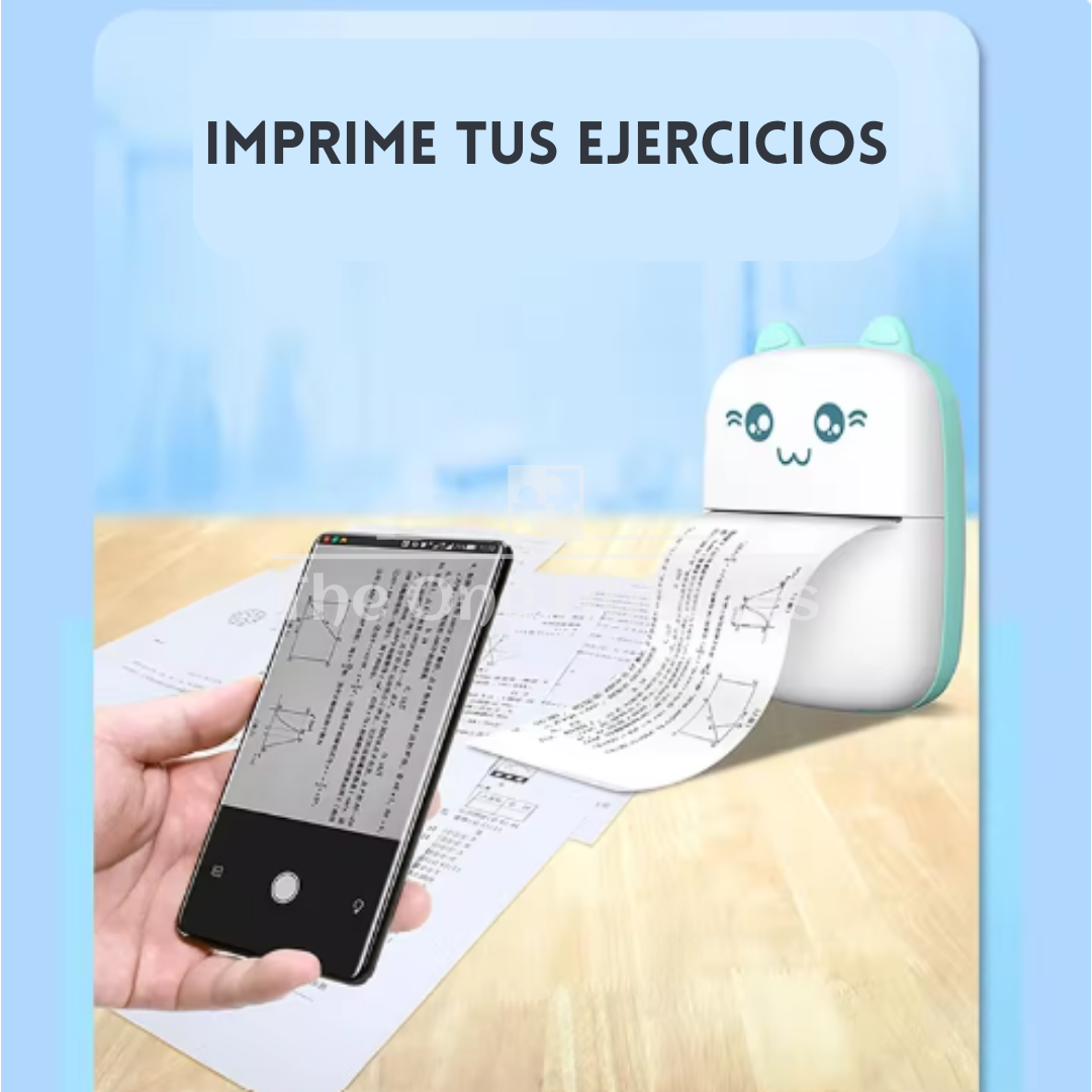 IMPRINT™ Mini Impresora Portátil Térmica - Compacta - No Requiere Tinta