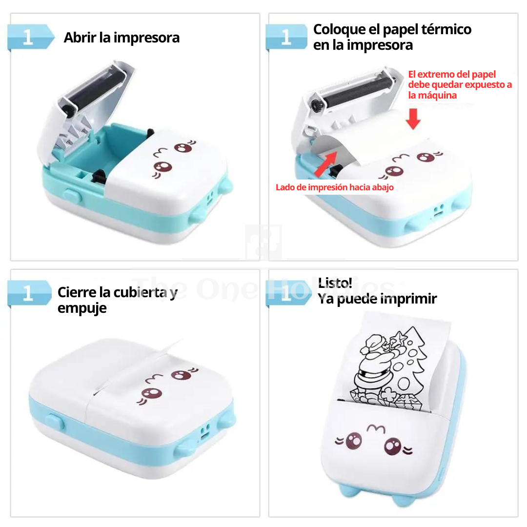 IMPRINT™ Mini Impresora Portátil Térmica - Compacta - No Requiere Tinta